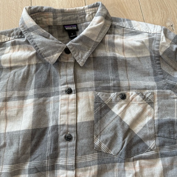 Patagonia Organic Cotton Aspen Forest Tunic Flannel Plaid Shirt Women’s Medium - Picture 4 of 11